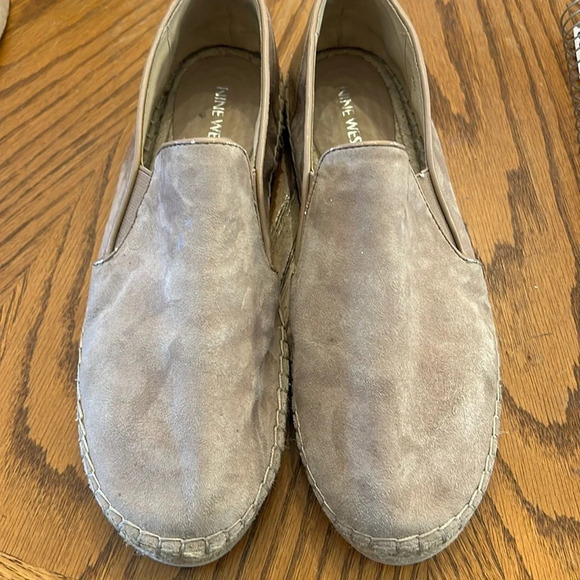 Nine West Women’s “Noney” 9.5M Beige Suede Slip on Espadrilles Shoes. - Picture 1 of 16